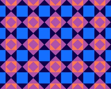 Oriental ethnic seamless repeatable pattern traditional geometric lines stripes Stockillustratie