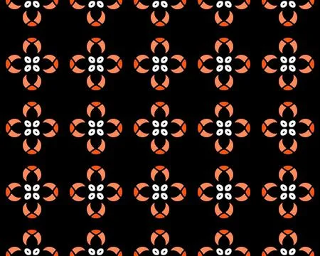 Oriental ethnic seamless repeatable pattern traditional geometric lines stripes 库存插图