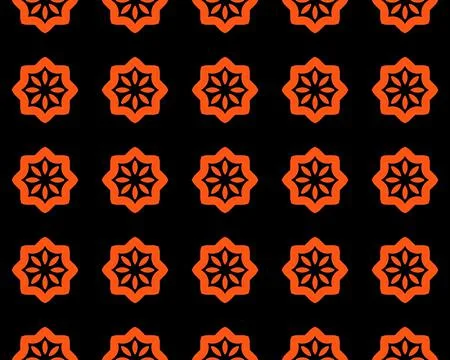 Oriental ethnic seamless repeatable pattern traditional geometric lines stripes Stock Illustration