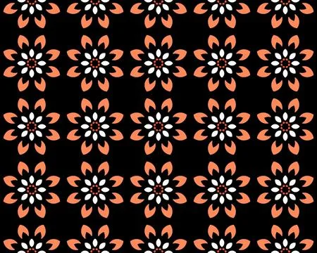 Oriental ethnic seamless repeatable pattern traditional geometric lines stripes Illustrazione stock