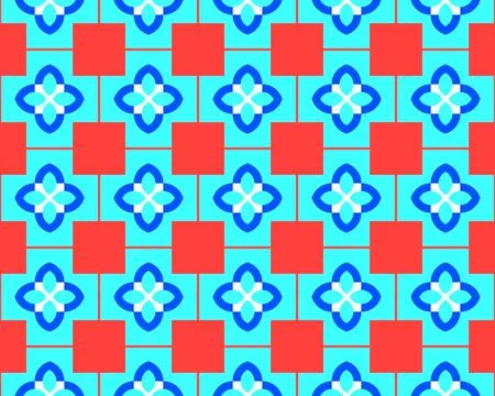Oriental ethnic seamless repeatable pattern traditional geometric lines stripes Stock Illustration