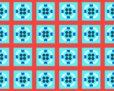 Oriental ethnic seamless repeatable pattern traditional geometric lines stripes Stock Illustration