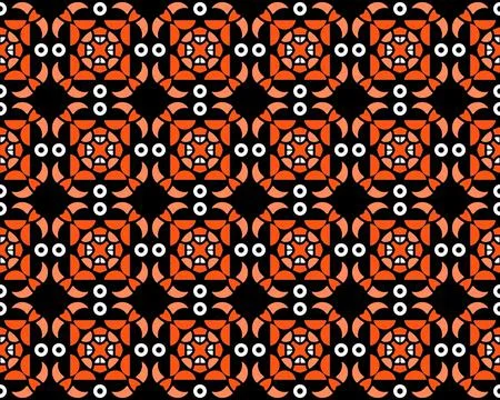 Oriental ethnic seamless repeatable pattern traditional geometric lines stripes 스톡 일러스트