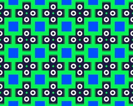 Oriental ethnic seamless repeatable pattern traditional geometric lines stripes 库存插图
