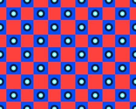 Oriental ethnic seamless repeatable pattern traditional geometric lines stripes 库存插图