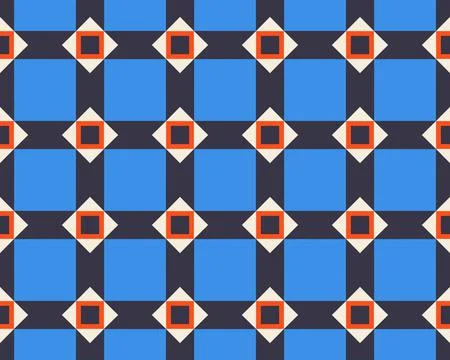 Oriental ethnic seamless repeatable pattern traditional geometric lines stripes Illustrazione stock