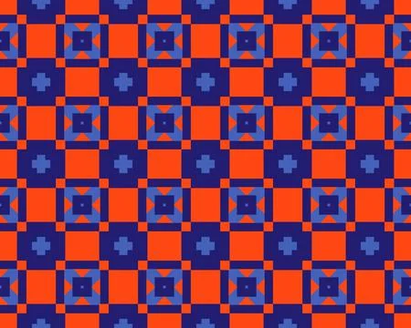 Oriental ethnic seamless repeatable pattern traditional geometric lines stripes Stock Illustration