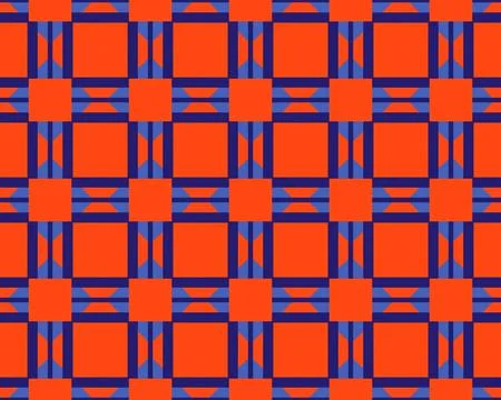 Oriental ethnic seamless repeatable pattern traditional geometric lines stripes Illustrazione stock