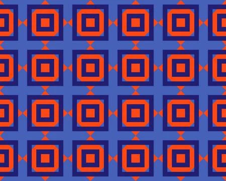 Oriental ethnic seamless repeatable pattern traditional geometric lines stripes Stock Illustration