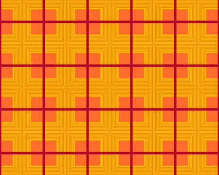 Oriental ethnic seamless repeatable pattern traditional geometric lines stripes Illustrazione stock