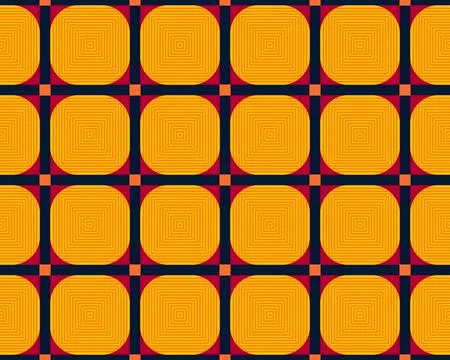 Oriental ethnic seamless repeatable pattern traditional geometric lines stripes Illustrazione stock