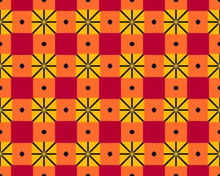 Oriental ethnic seamless repeatable pattern traditional geometric lines stripes 스톡 일러스트