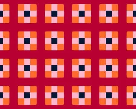 Oriental ethnic seamless repeatable pattern traditional geometric lines stripes Stock Illustration