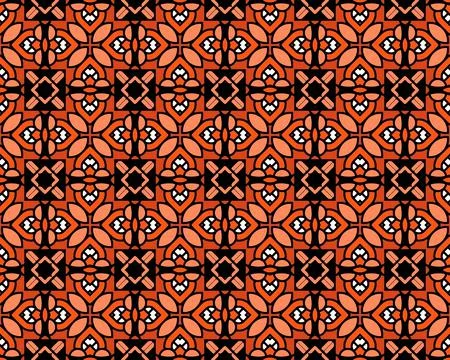 Oriental ethnic seamless repeatable pattern traditional geometric lines stripes 스톡 일러스트