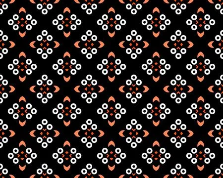 Oriental ethnic seamless repeatable pattern traditional geometric lines stripes Stockillustratie