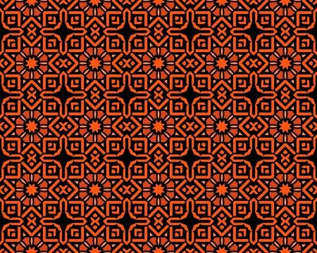 Oriental ethnic seamless repeatable pattern traditional geometric lines stripes 스톡 일러스트