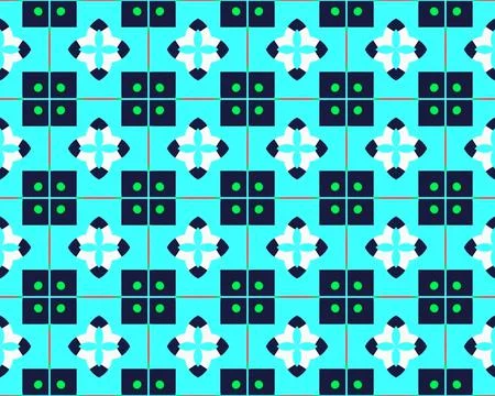 Oriental ethnic seamless repeatable pattern traditional geometric lines stripes Stockillustratie