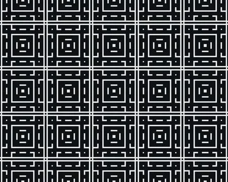 Oriental ethnic seamless repeatable pattern traditional geometric lines stripes Illustrazione stock