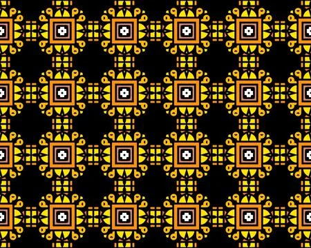 Oriental ethnic seamless repeatable pattern traditional geometric lines stripes 스톡 일러스트