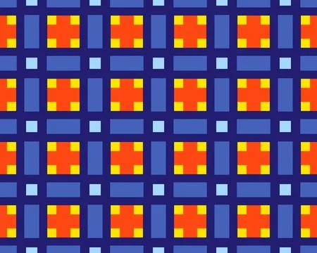Oriental ethnic seamless repeatable pattern traditional geometric lines stripes Stockillustratie