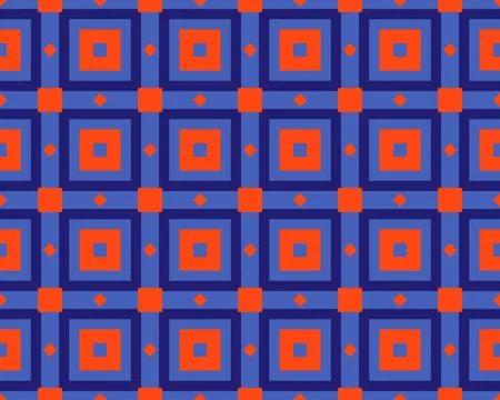 Oriental ethnic seamless repeatable pattern traditional geometric lines stripes Stock Illustration