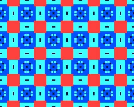 Oriental ethnic seamless repeatable pattern traditional geometric lines stripes Stockillustratie