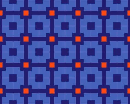 Oriental ethnic seamless repeatable pattern traditional geometric lines stripes Stock Illustration