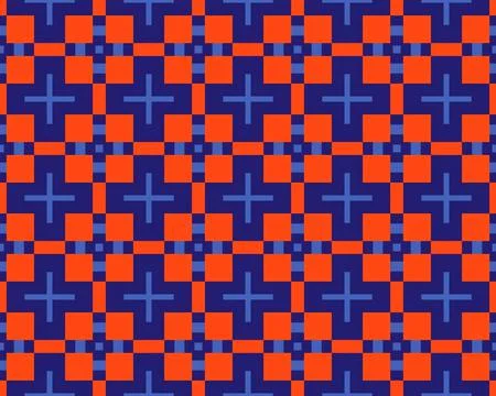 Oriental ethnic seamless repeatable pattern traditional geometric lines stripes Stockillustratie