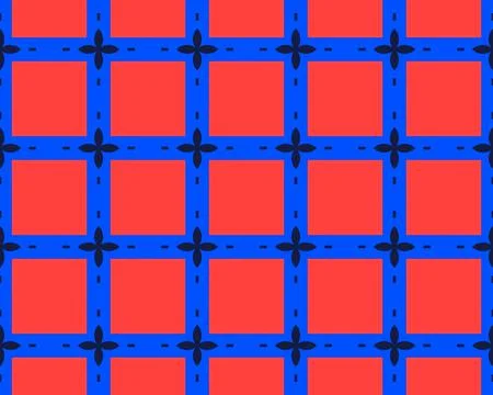 Oriental ethnic seamless repeatable pattern traditional geometric lines stripes Illustrazione stock