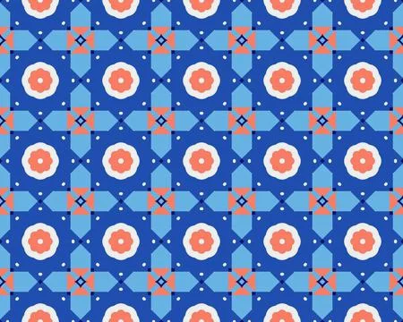 Oriental ethnic seamless repeatable pattern traditional geometric lines stripes 스톡 일러스트