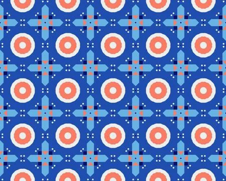 Oriental ethnic seamless repeatable pattern traditional geometric lines stripes 스톡 일러스트