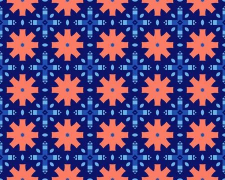 Oriental ethnic seamless repeatable pattern traditional geometric lines stripes 스톡 일러스트