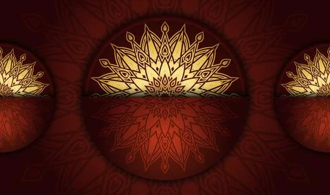 Oriental flat abstract creative modern style cool color background design Illustrazione stock