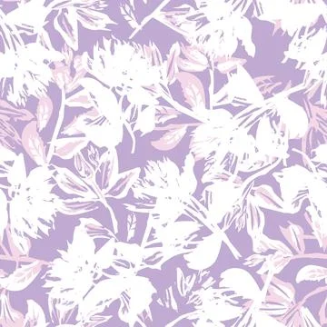 Oriental Floral Seamless Pattern Design Background Stock Illustration