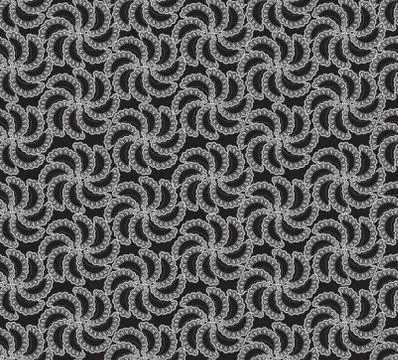Oriental flower pattern Abstract floral ornament Swirl fabric background Stock Illustration