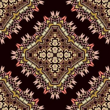 Oriental geometrical seamless pattern Stock Illustration