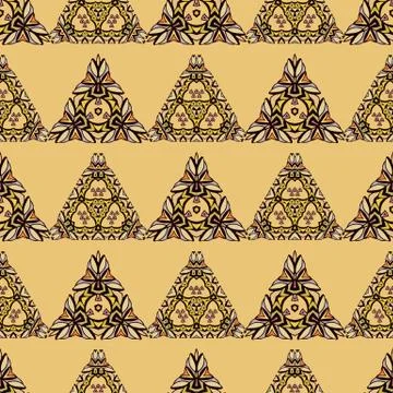 Oriental geometrical seamless pattern Stock Illustration