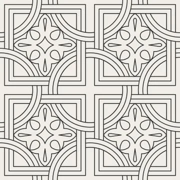 Oriental geometrical seamless pattern. Stock Illustration