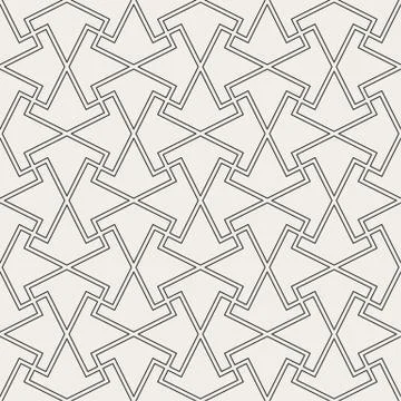 Oriental geometrical seamless pattern. Stock Illustration
