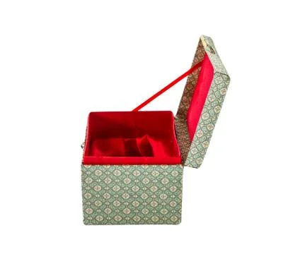 Oriental gift box isolate Stock Photos