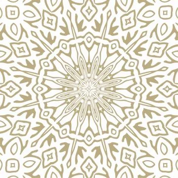 Oriental Gold Pattern - Seamless vector Stock Illustration