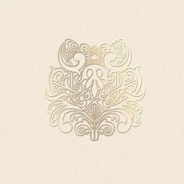 Oriental golden pattern desigh Stock Illustration