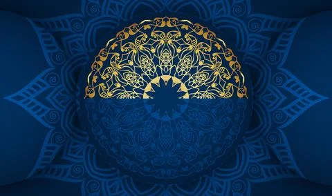 Oriental hand drawn creative green color luxury golden colorful mandala Stockillustratie