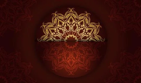 Oriental hand drawn creative unique gradient luxury color mandala art Stock Illustration