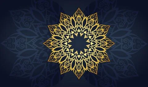 Oriental hand drawn luxury gradient colorful mandala background design Illustrazione stock