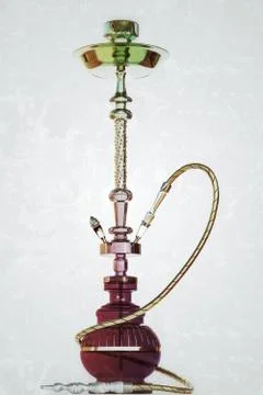 Oriental hookah Stock Illustration