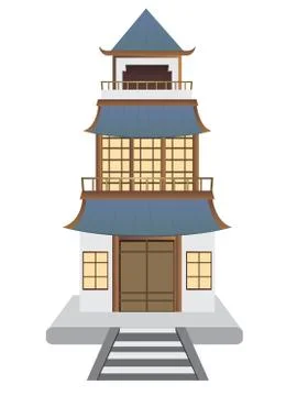 Oriental House 스톡 일러스트