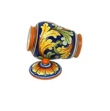 Oriental jar (open left) Foto stock