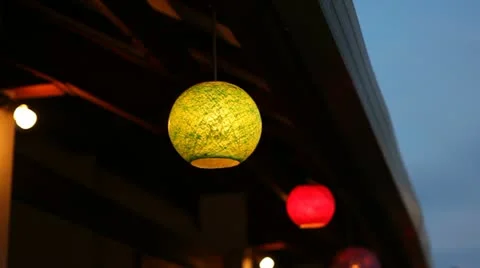 Oriental lanterns Stock Footage 22113729