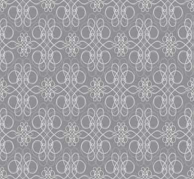 Oriental line pattern Abstract floral ornament Swirl fabric background Stock Illustration